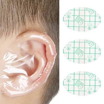 20vnt Plastikinė vandeniui atspari ausų apsauga Dušo ausų dangteliai Salono kirpyklų dažų skydo apsauga vienkartinės vonios ausinės