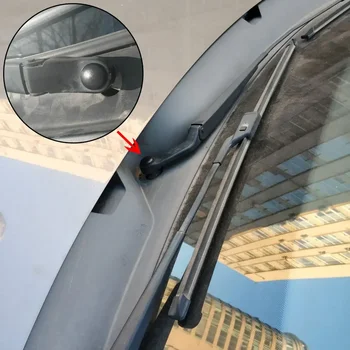 2Vnt Juodas priekinio stiklo valytuvas Svirties veržlės dangtelis Varžto dangtelis Automobilių dalys VW Passat B5 B6 B7 Golf MK4 MK5 MK6 MK7 Polo Jetta Tiguan