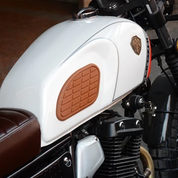 2vnt Motociklo degalų bako trinkelių apsauga Kelio pagalvėlės Retro neslystantys dekoratyviniai šoniniai lipdukai Modifikuotos dalys Acesssories Universal