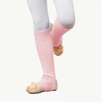 Aukštos kokybės žemas MOQ sutirštintas maišiukas Apšilimas Vaikai Mergaitės Šoka Dėvėti Baleto kojos šiltesnės