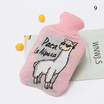 Cartoon Hot Water Bag Cover Needle Knitted Anti-Splikding Warmer Bag Cover Without Hot Water Bottles Anti-Scald Cover 2000 Ml