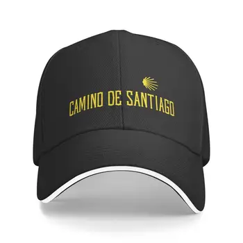 Classic Unisex Camino De Santiago Scallop Shell beisbolo kepuraitė suaugusiems Tyrinėkite žygį Reguliuojama tėčio kepurė vyrams Moterų apsauga nuo saulės