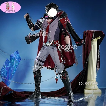 COSTAR žaidimas Genshin Impact Wriothesley Cosplay kostiumo kostiumas Puošni graži Helovino vakarėlio vaidmenų žaidimų apranga Vyrai S-3XL
