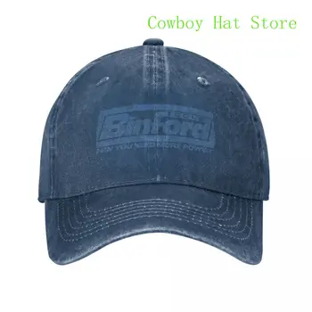 Geriausias Binfordo logotipas (mėlynas) Beisbolo kepuraitės Terminiai skydeliai Moteriškos skrybėlės Vyriški