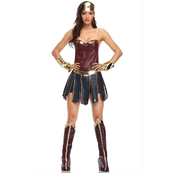 Karnavalo vakarėlis Helovinas Moterys Seksualus superherojus Stebuklų kostiumas Filmas Teisingumas Diana Lyga Princas Cosplay Puošni suknelė