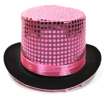Kiaulienos pyrago skrybėlė Džiazo Fedora skrybėlė Ringmaster Hat Bowler Top Hat Jazz hat Magician Top Hat Sequin Top Hat Magas Atlikta