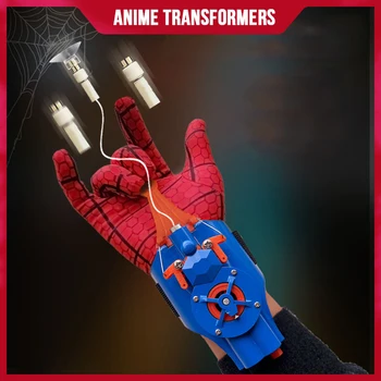 Ml Legendos Spiderman žiniatinklio šaudyklės Žaislai Žmogaus voro riešo paleidimo priemonė Cosplay Peter Parker priedai Rekvizitai Pirštinės Dovana vaikams