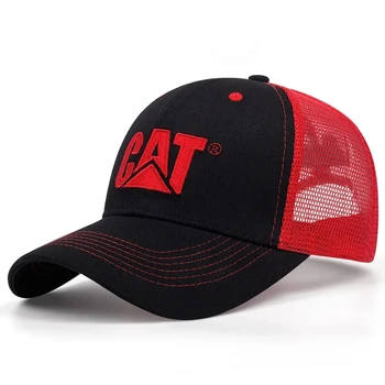 Nauja raidėmis siuvinėta CAT beisbolo kepuraitė Vyrai Stilinga kvėpuojanti golfo kepurė Sportiška laisvalaikio hiphopo skrybėlė suaugusiems Reguliuojama saulės kepurė