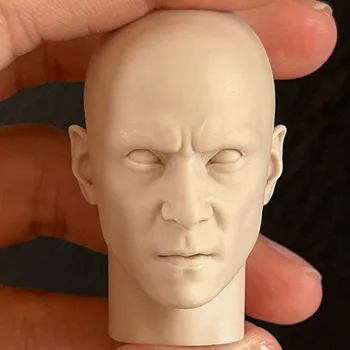 Nedažytas 1/6 skalės baltas modelis Daniel Wu Vyras kietesnis galvos skulptūros skulptūros priedas 12 colių veiksmo figūra
