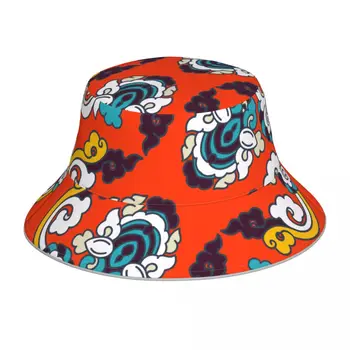 New Fisherman's Hat Unisex Fashion Red Barok Bob Cap Vėjo nepraleidžianti lauko šviesą atspindinti kaušo kepurė
