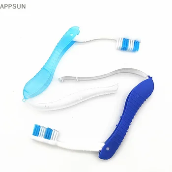 Nešiojami vienkartiniai sulankstomi kelionių kempingo dantų šepetėliai Dantų burnos valymo įrankiai