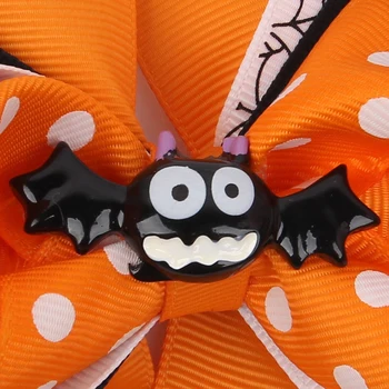 RIRI Baby Children Halloween Bat Bow Hairbands Plaukų segtukas Plaukų segtukai Galvos apdangalai