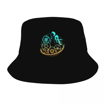 Ruduo Bobo skrybėlė TIME Steins vartai Makise Kurisu už Unisex Žvejo kepurės Okabe Rintarou Medvilnės kaušo kepurės Lauko žvejo skrybėlė