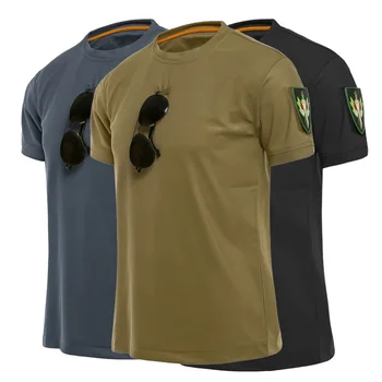 Taktiniai marškiniai Vasaros vyrai Kariniai trumpomis rankovėmis Armijos marškinėliai Kvėpuojantys koviniai marškiniai Darbo drabužiai Vyrui Karinės uniformos